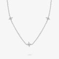 Joma Jewellery Loved By You CZ Clover Silver Plated Necklace