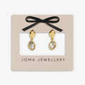 Joma Jewellery Loved By You Molten Gold Plated Drop Stud Earrings