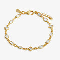 Joma Jewellery Loved By You Multi CZ Chain Gold Plated Bracelet