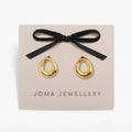 Joma Jewellery Loved By You Organic Gold Plated Stud Earrings