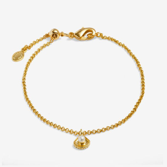 Joma Jewellery Loved By You Pearl Shell Gold Plated Bracelet