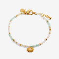 Joma Jewellery Loved By You Rock Crystal Sun Gold Plated Bracelet