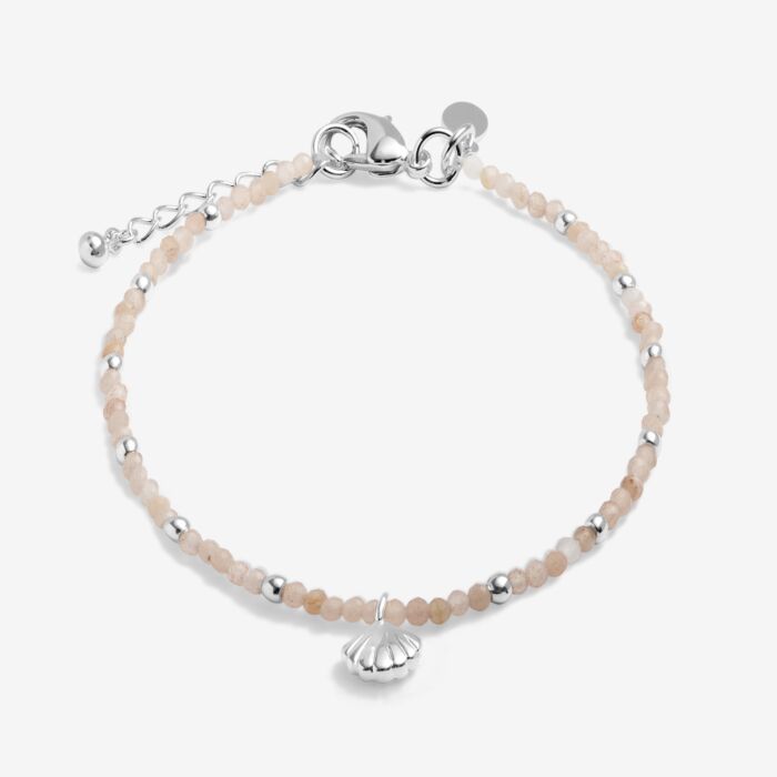 Joma Jewellery Loved By You Sunstone Shell Silver Plated Bracelet