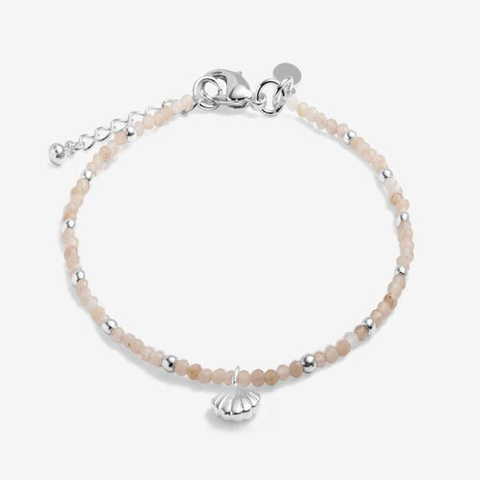 Joma Jewellery Loved By You Sunstone Shell Silver Plated Bracelet