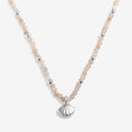 Joma Jewellery Loved By You Sunstone Shell Silver Plated Necklace
