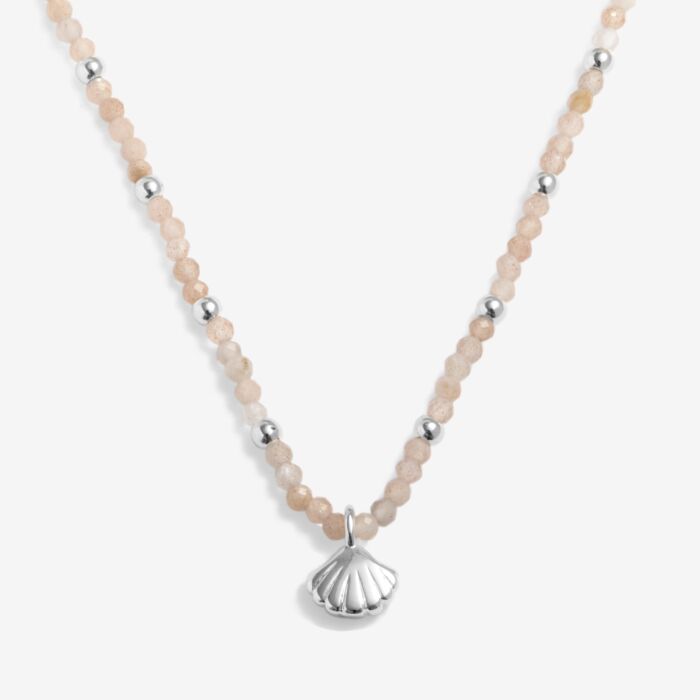 Joma Jewellery Loved By You Sunstone Shell Silver Plated Necklace