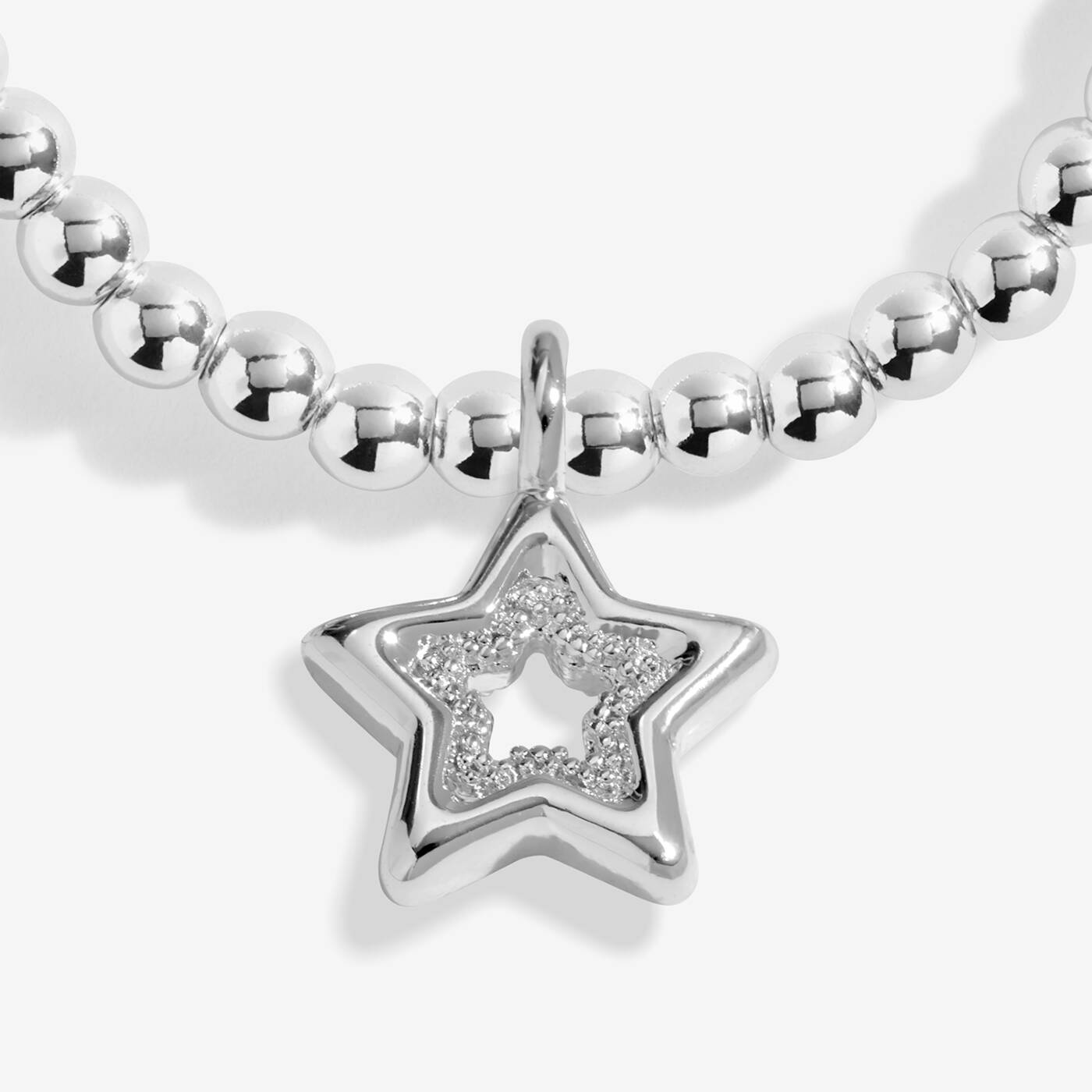 Joma Jewellery Merry And Bright Gift Set Merry Christmas Daughter Silver Plated Bracelet & Set Of 2 Hairclips