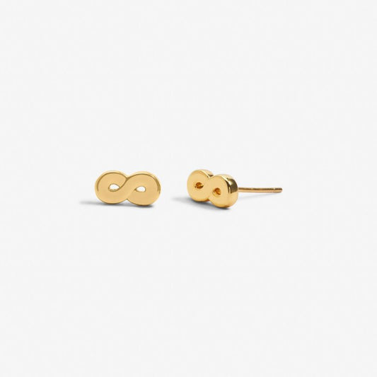 Joma Jewellery Mini Charms Infinity Gold Plated Earrings