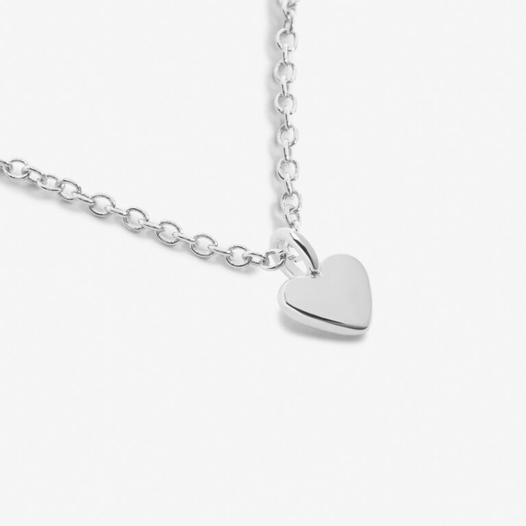 Joma Jewellery Mini Charms Heart Silver Plated Necklace
