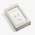 Joma Jewellery Moments To Shine Feather Silver Plated Stud Earrings
