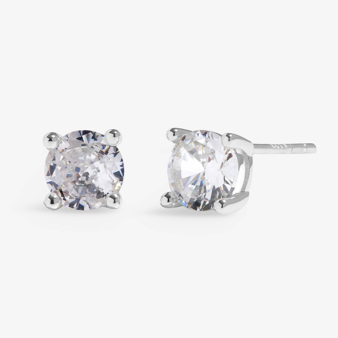 Joma Jewellery Moments To Shine Love And Wishes Silver Plated Stud Earrings