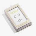 Joma Jewellery Moments To Shine Love You To The Moon Silver Plated Stud Earrings
