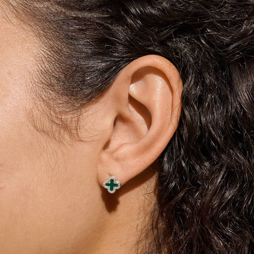 Joma Jewellery Moments To Shine Lucky Silver Plated Stud Earrings