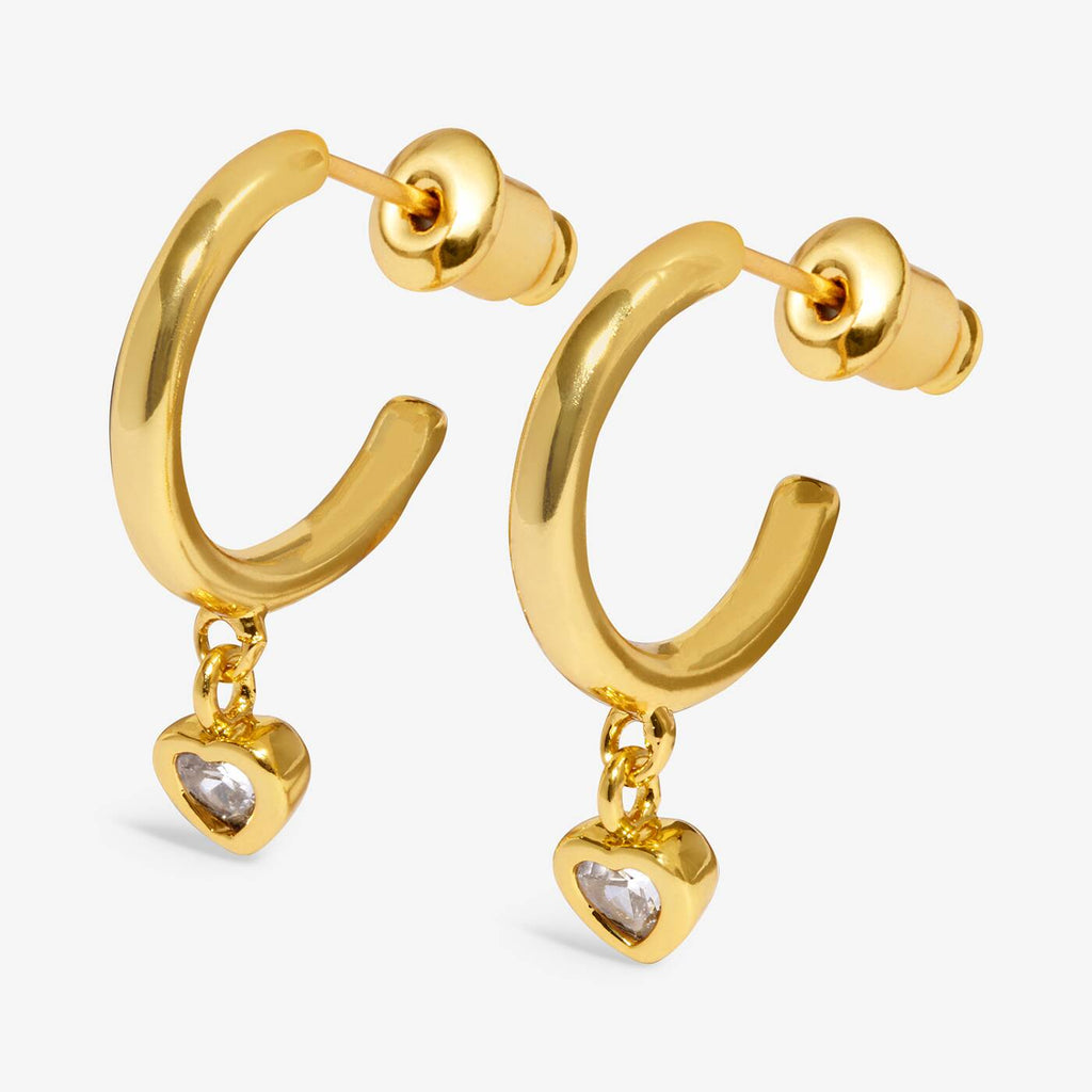Joma Jewellery Moments To Shine Perfectly You Gold Plated Hoop Earrings