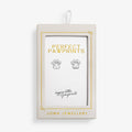 Joma Jewellery Moments To Shine Perfect Paw Print Silver Plated Stud Earrings