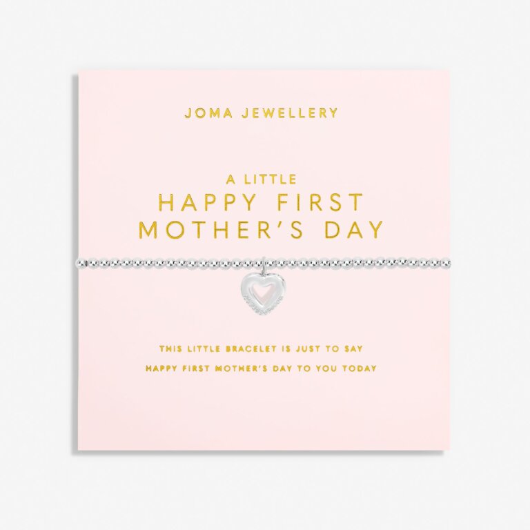 Joma Jewellery Mother's Day A Little Happy First Mother's Day Silver Plated Bracelet