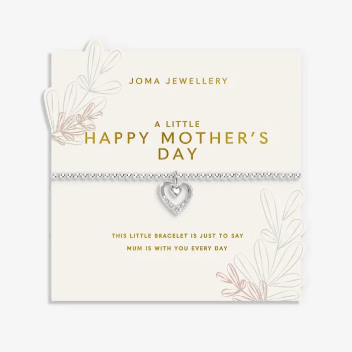 Joma Jewellery Mother's Day A Little Happy Mother's Day Silver Plated Bracelet