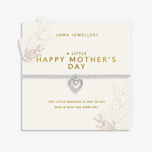 Joma Jewellery Mother's Day A Little Happy Mother's Day Silver Plated Bracelet