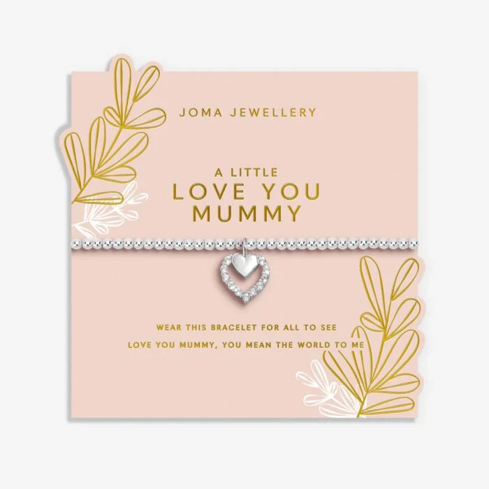 Joma Jewellery Mother's Day A Little Love You Mummy Silver Plated Bracelet