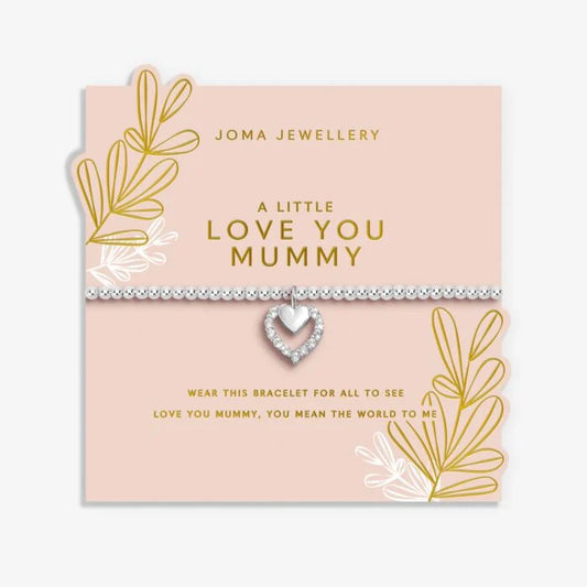 Joma Jewellery Mother's Day A Little Love You Mummy Silver Plated Bracelet