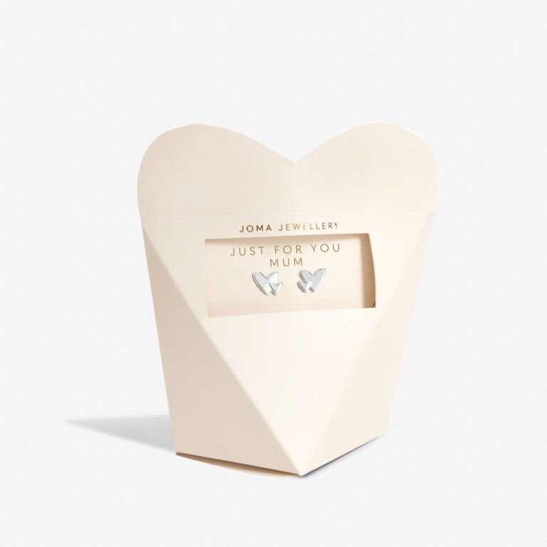 Joma Jewellery Mother's Day From The Heart Gift Box Just For You Mum Silver Plated Earrings