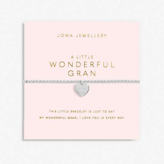 Joma Jewellery Mother's Day Grandparent A Little Wonderful Gran Silver Plated Bracelet