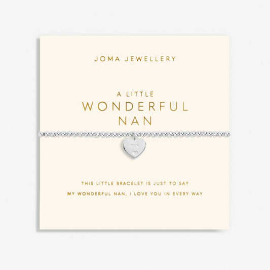 Joma Jewellery Mother's Day Grandparent A Little Wonderful Nan Silver Plated Bracelet
