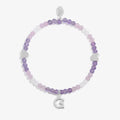 Joma Jewellery My Alphabet G Pink, Lilac & Silver Plated Children's Bracelet