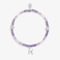 Joma Jewellery My Alphabet H Pink, Lilac & Silver Plated Children's Bracelet