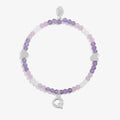 Joma Jewellery My Alphabet Q Pink, Lilac & Silver Plated Children's Bracelet