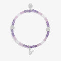 Joma Jewellery My Alphabet Y Pink, Lilac & Silver Plated Children's Bracelet