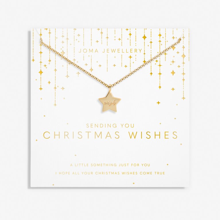Joma Jewellery My Moments Christmas Sending You Christmas Wishes Gold Necklace