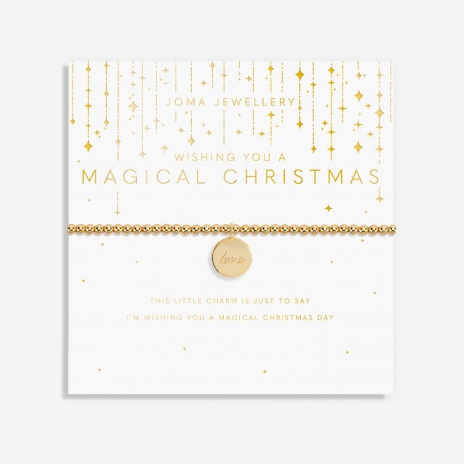 Joma Jewellery My Moments Christmas Wishing You A Magical Christmas Gold Bracelet
