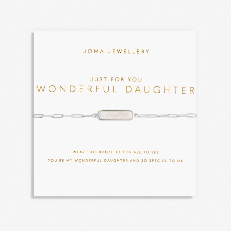 Joma Jewellery My Moments Just For You Wonderful Daughter Silver Bracelet