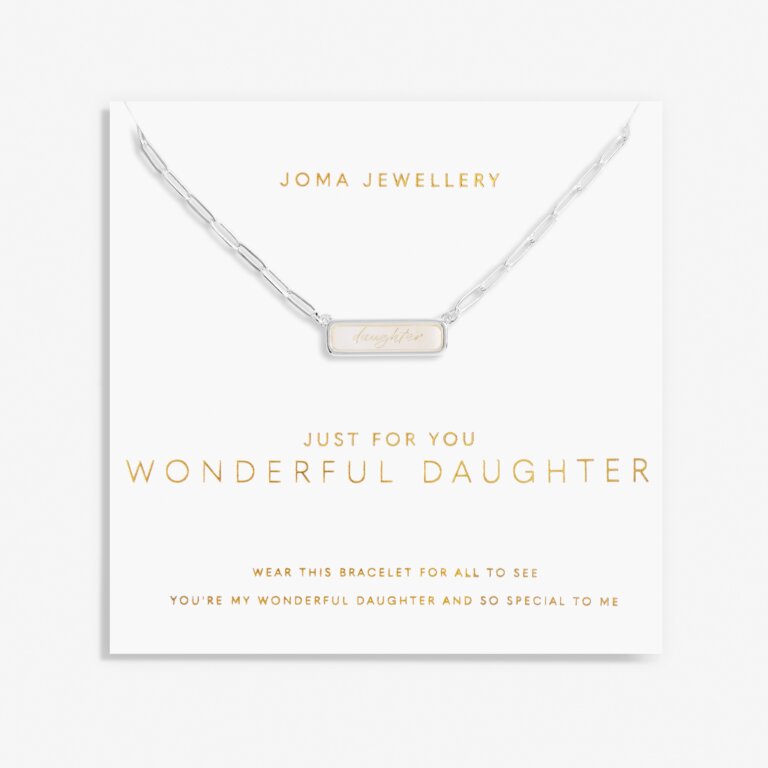 Joma Jewellery My Moments Just For You Wonderful Daughter Silver Necklace