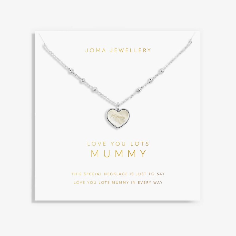 Joma Jewellery My Moments, Mothers Day Love You Lots Mummy Silver Necklace