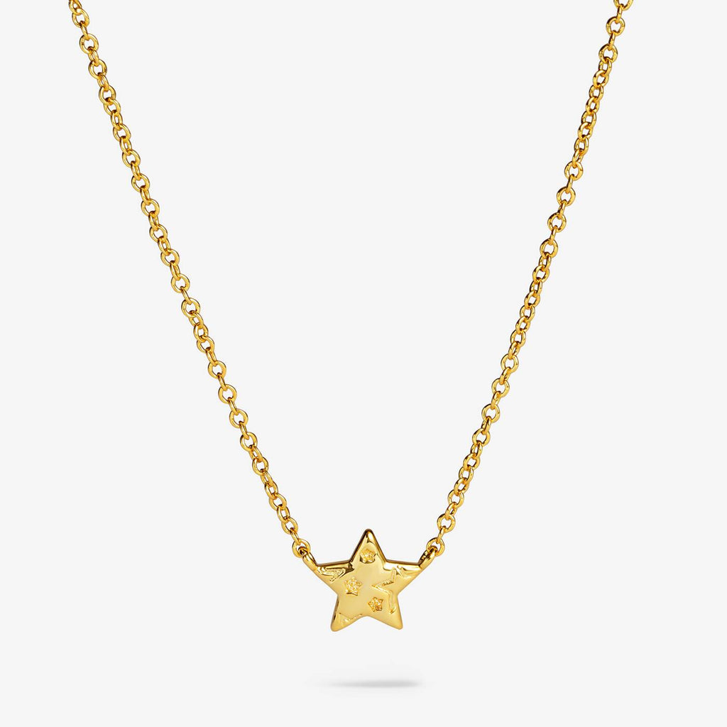 Joma Jewellery Necklace Christmas Cracker Merry Christmas Gold Plated Necklace