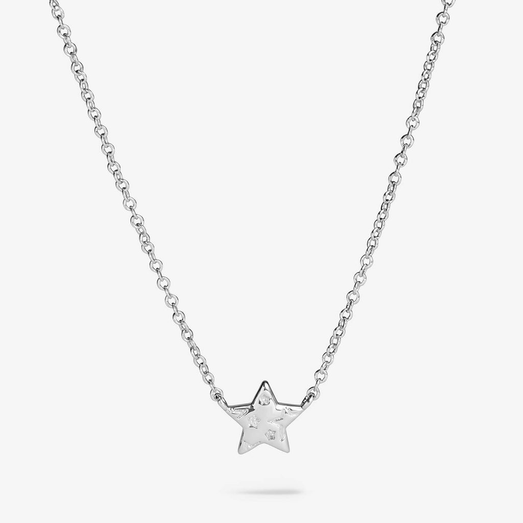 Joma Jewellery Necklace Christmas Cracker Merry Christmas Silver Plated Necklace