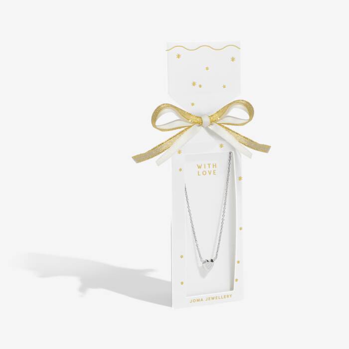 Joma Jewellery Necklace Christmas Cracker With Love Silver Plated Necklace