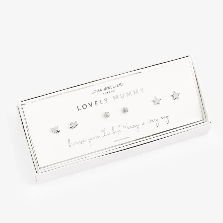 Joma Jewellery Occasion Earring Box Lovely Mummy Set of 3
