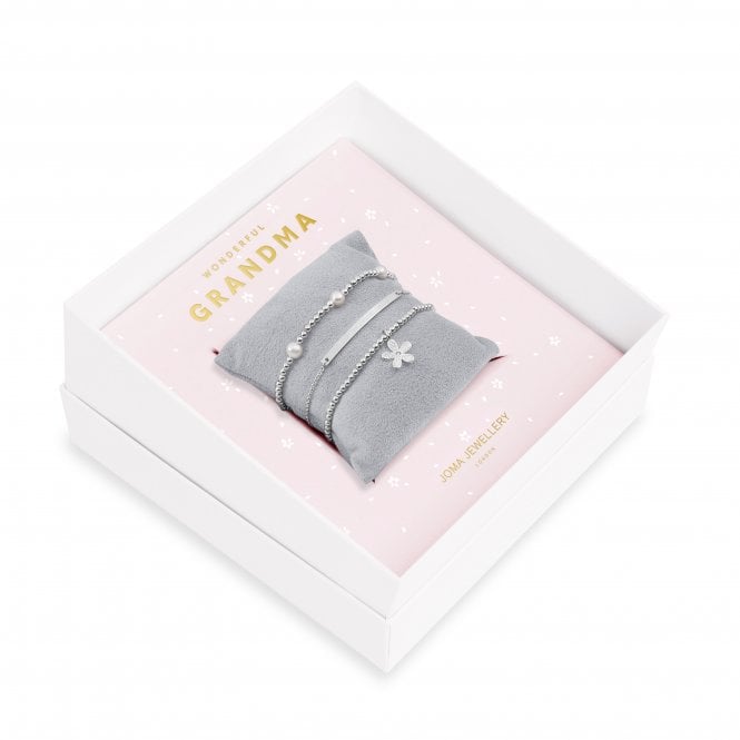 Joma Jewellery Occasion Gift Box Wonderful Grandma Bracelets Silver