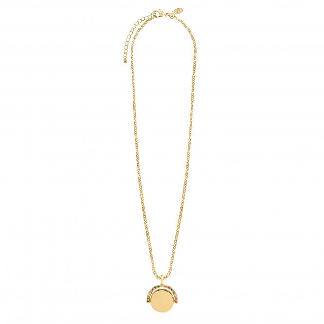 Joma Jewellery Positivity Pendants Keep On Shining Necklace Gold
