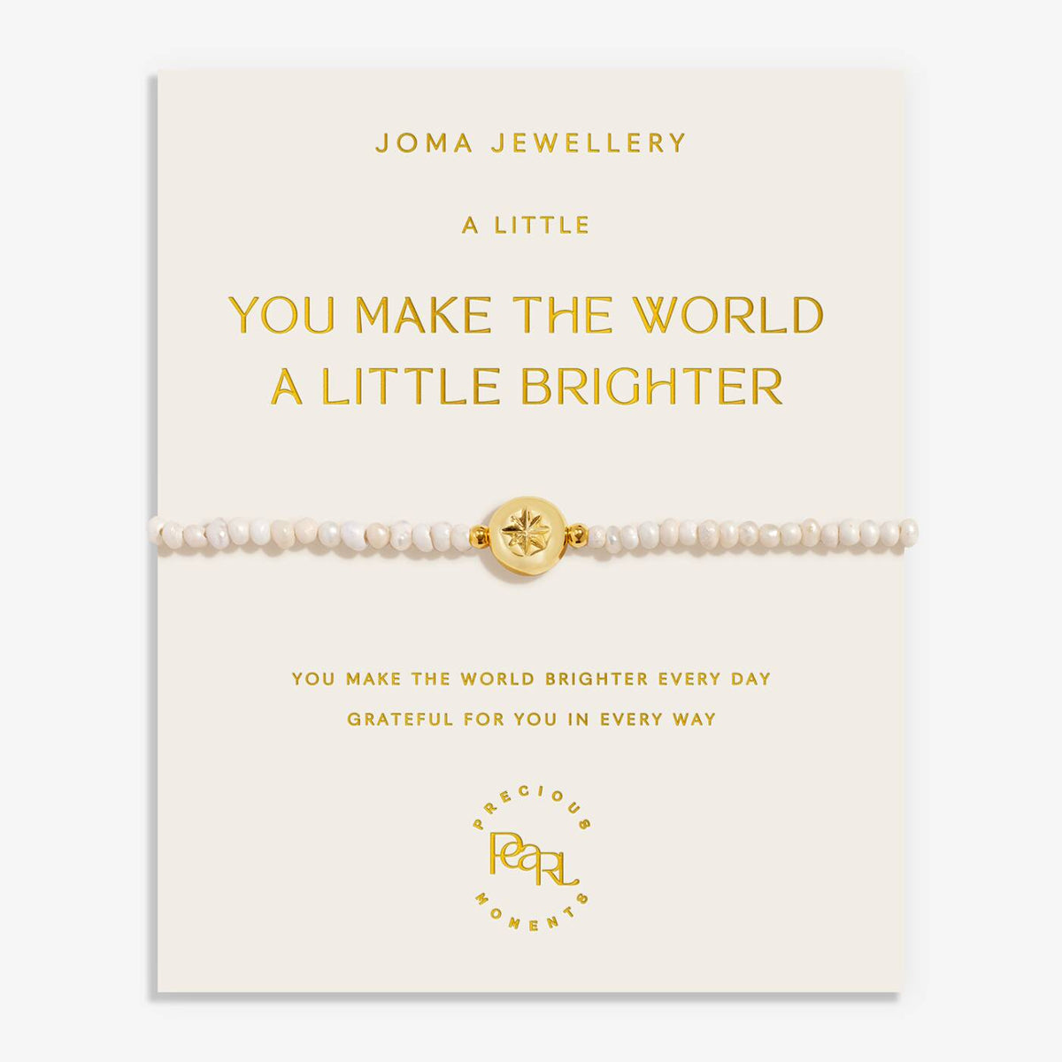 Joma Jewellery Precious Moments The Love Of Family Makes Life Beautiful Gold Plated Bracelet