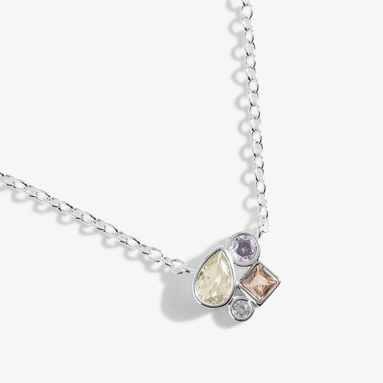 Joma Jewellery Radiant Treasures Gems Cluster Necklace