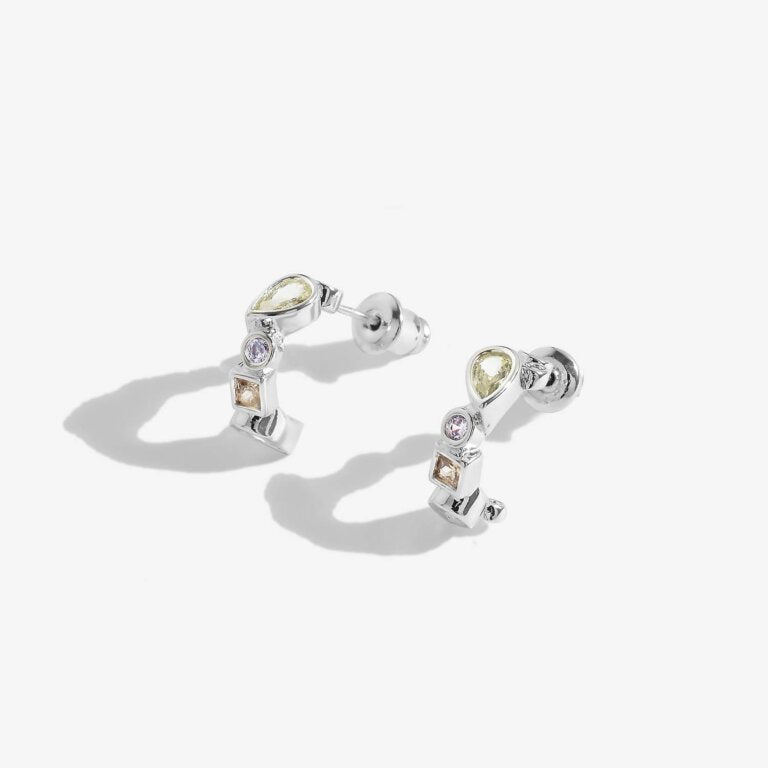 Joma Jewellery Radiant Treasures Gems Ear Huggie Hoops