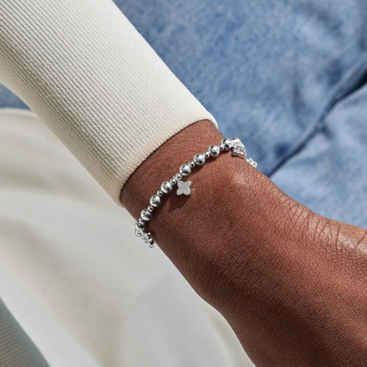 Joma Jewellery Reva Clovers Silver Plated Bracelet