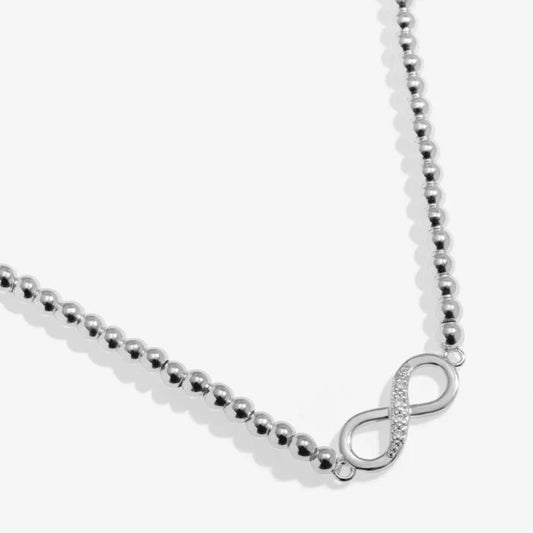 Joma Jewellery Reva Infinity Silver Plated Necklace