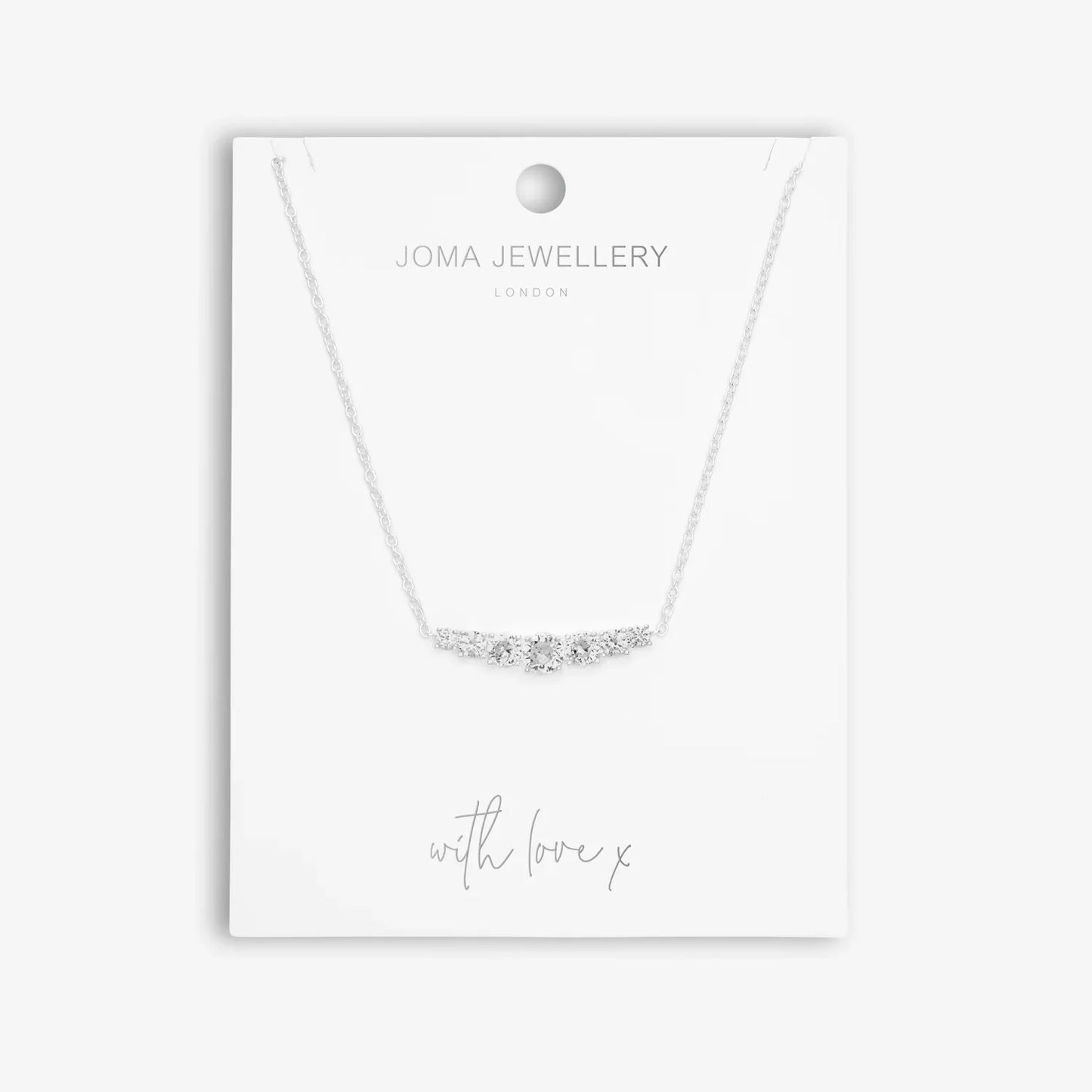 Joma Jewellery Sienna Sparkle Graduating Crystal Necklace
