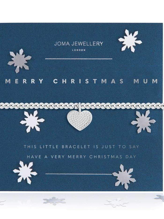 Joma Jewellery Snow Globe A Little Merry Christmas Mum Bracelet