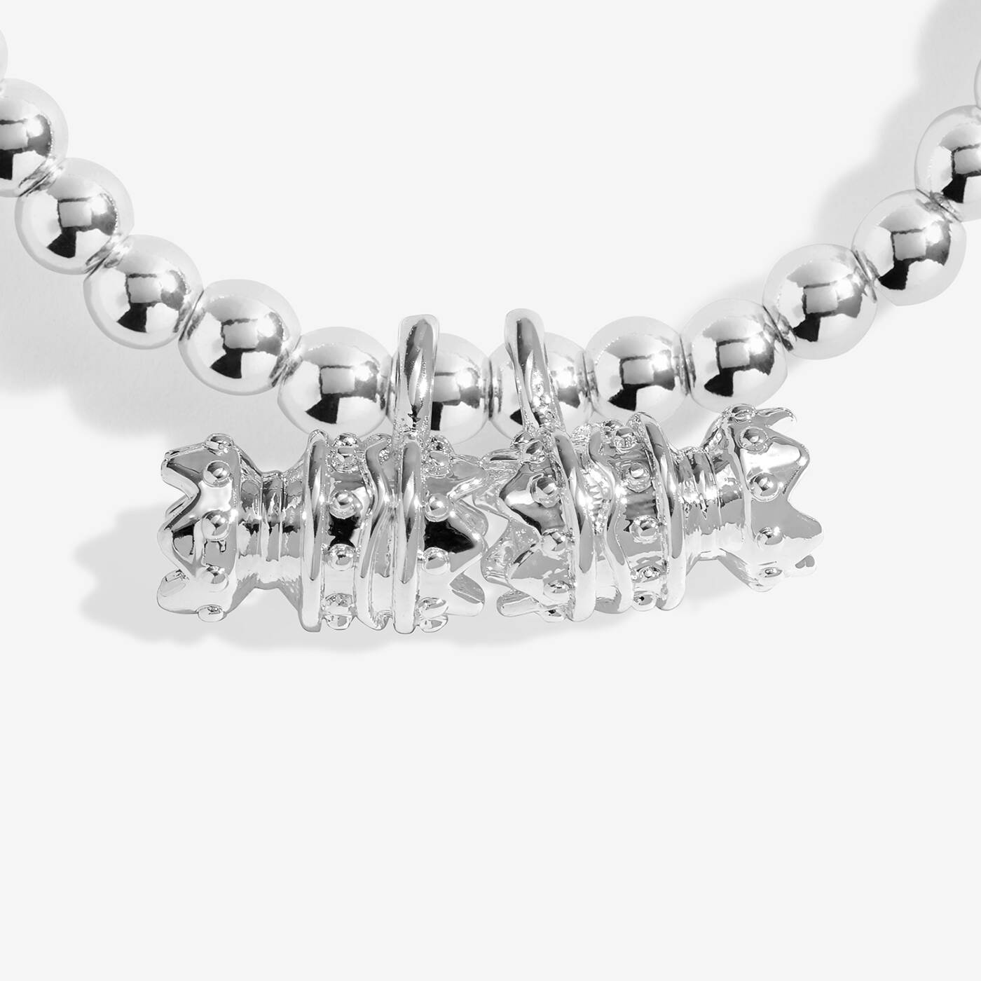 Joma Jewellery Snowglobe A Little Cracking Christmas Silver Plated Bracelet